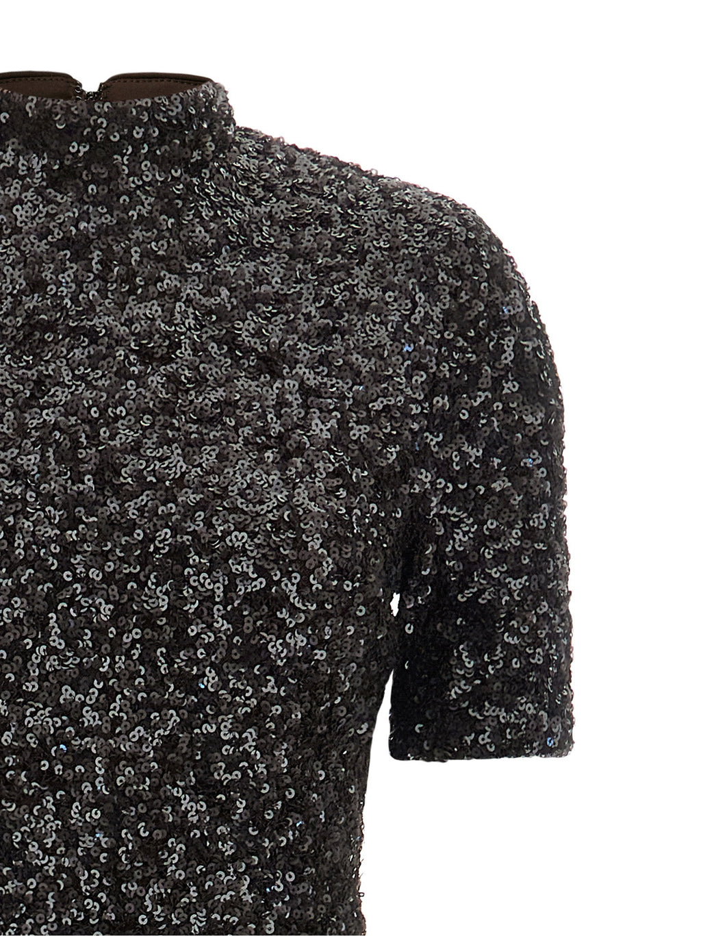 Rotate Birger Christensen Sequins Maxi Slit Dress