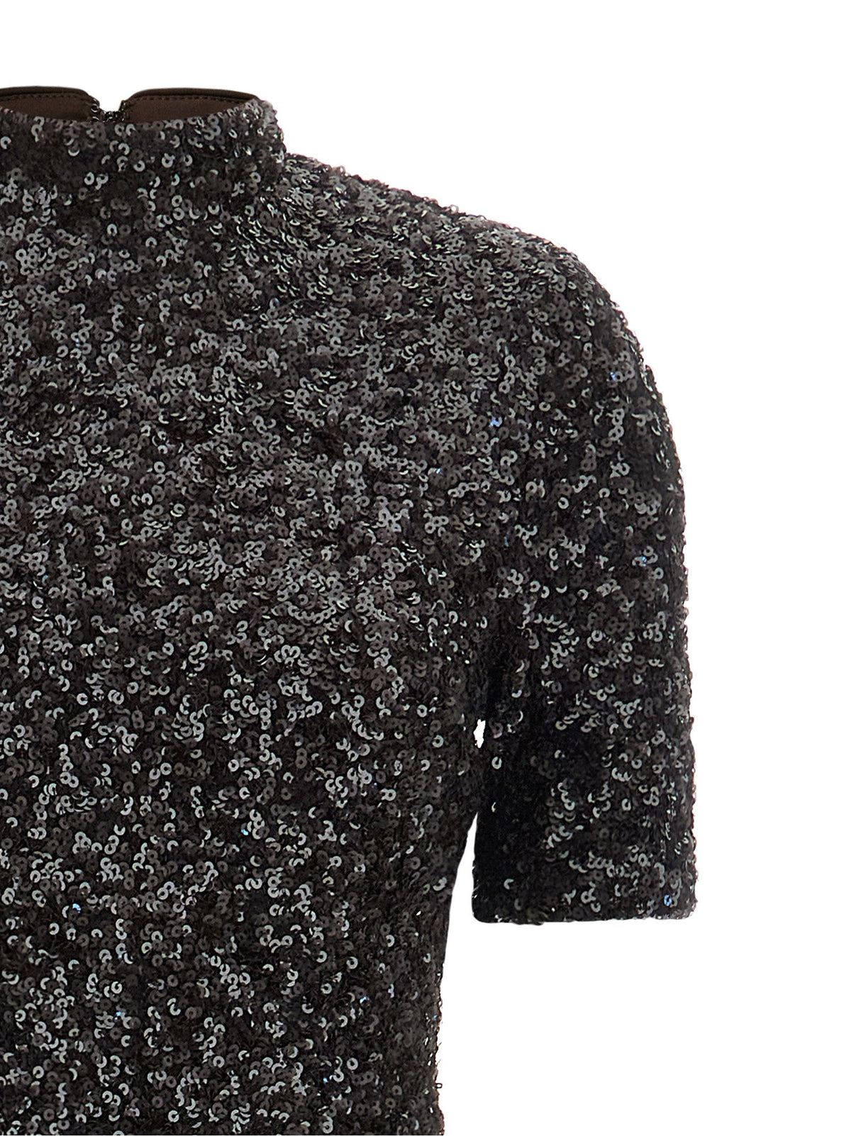 Rotate Birger Christensen Sequins Maxi Slit Dress