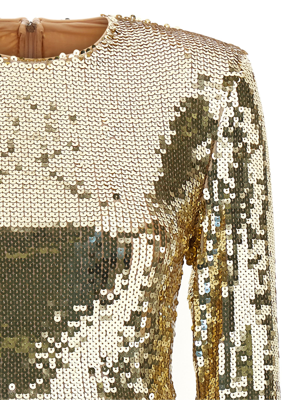 Rotate Birger Christensen Sequins Ls Mini Dress Short Dress
