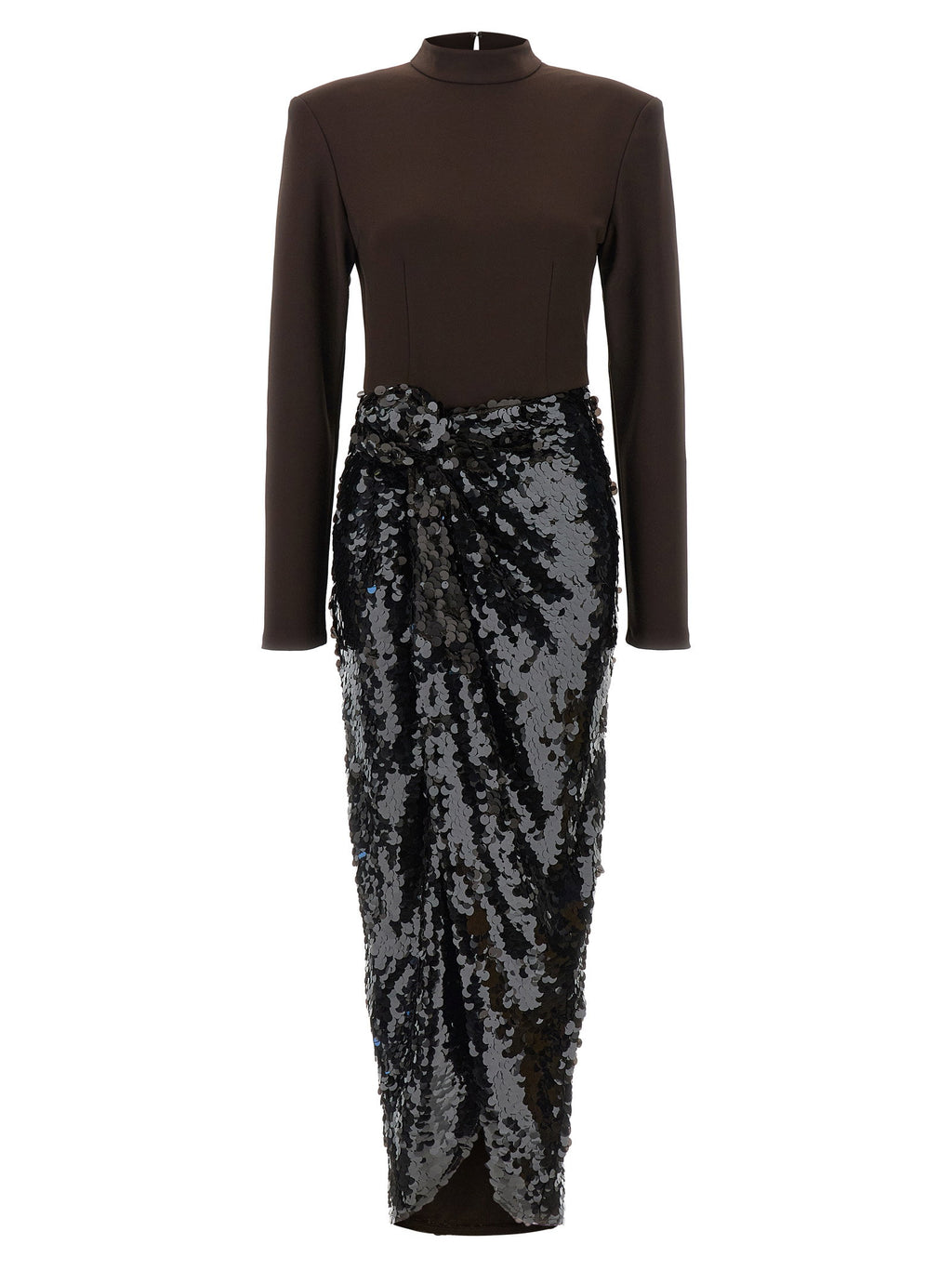 Rotate Birger Christensen Knotted Midi Dress Dress