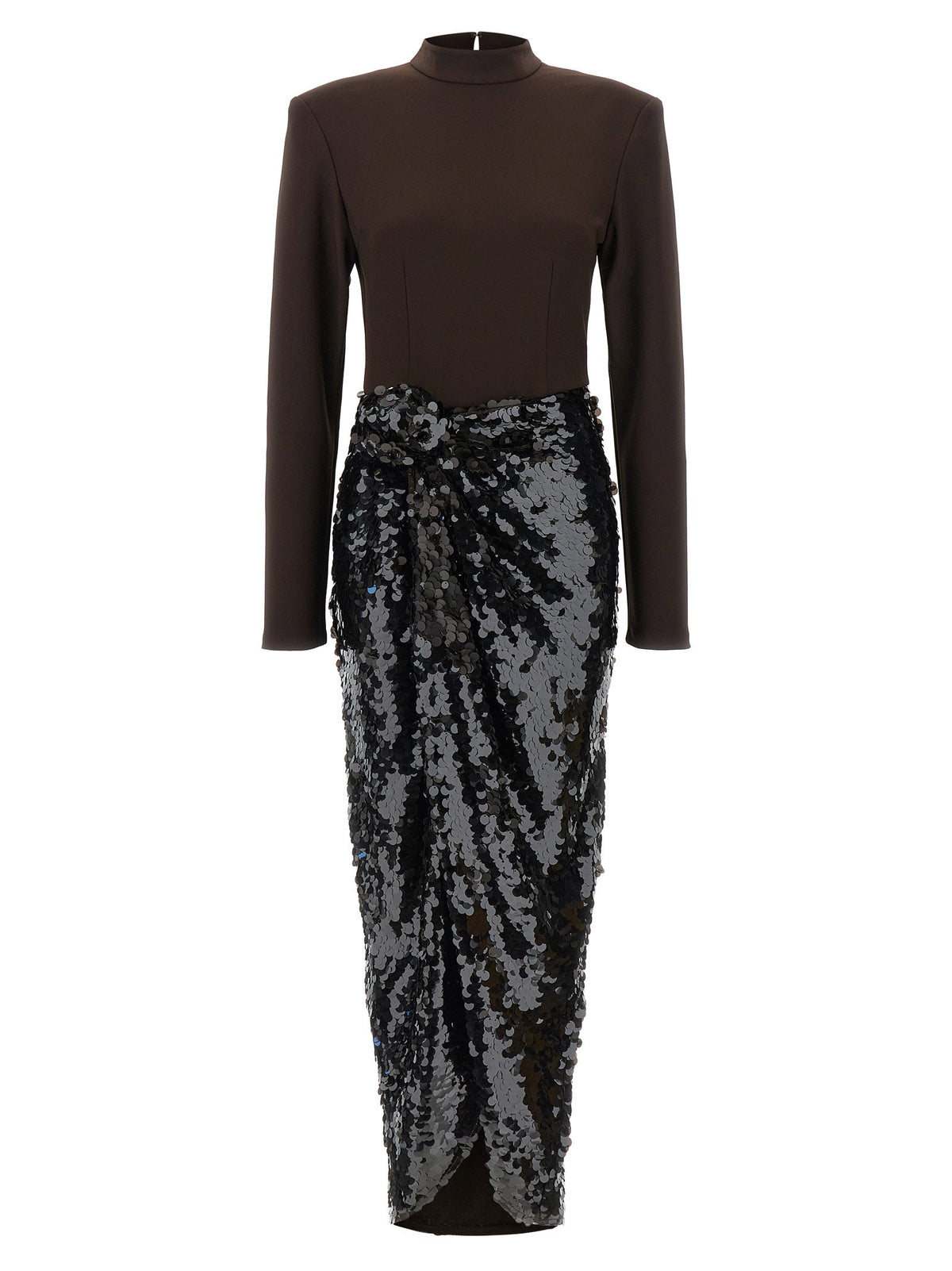 Rotate Birger Christensen Knotted Midi Dress Dress