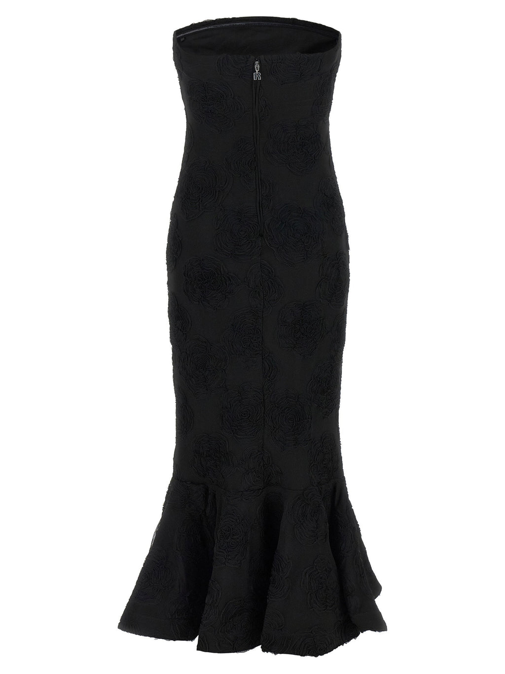Rotate Birger Christensen Flower Mesh Flounce Dress
