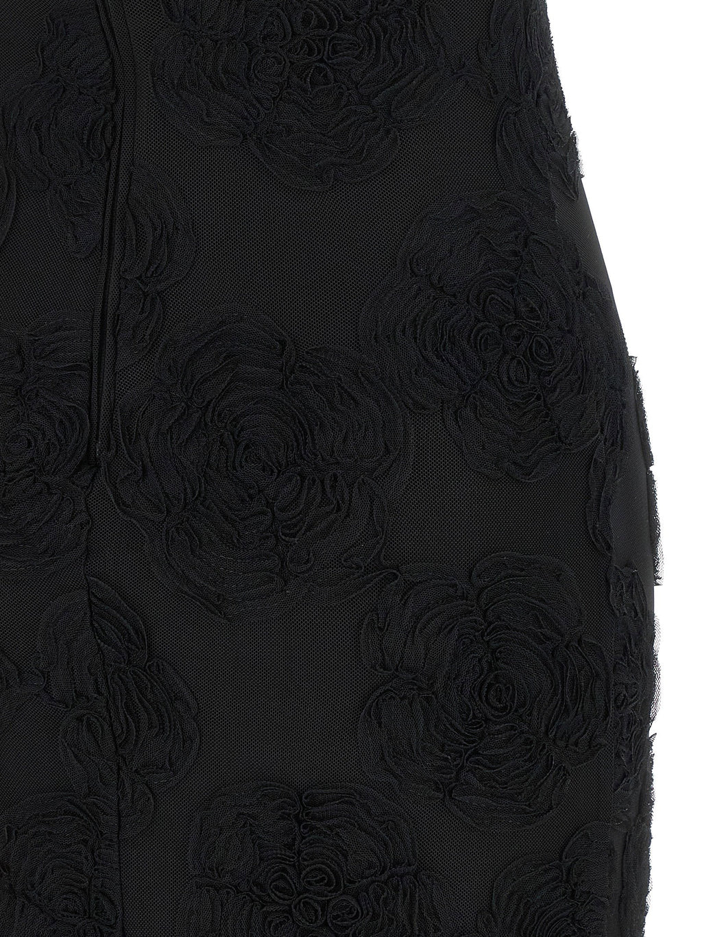 Rotate Birger Christensen Flower Mesh Flounce Dress