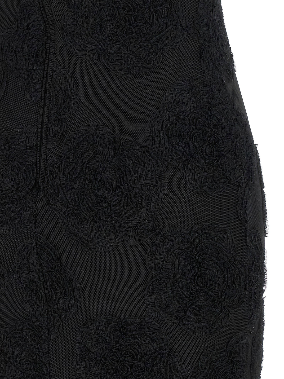 Rotate Birger Christensen Flower Mesh Flounce Dress