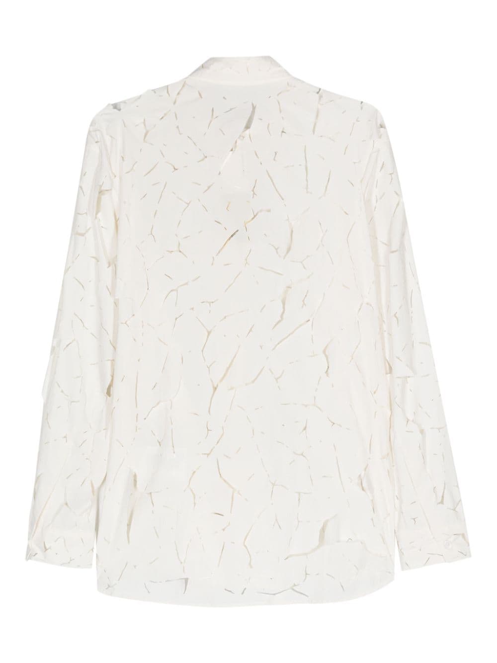 Post Archive Faction Cut-out detail nylon shirt