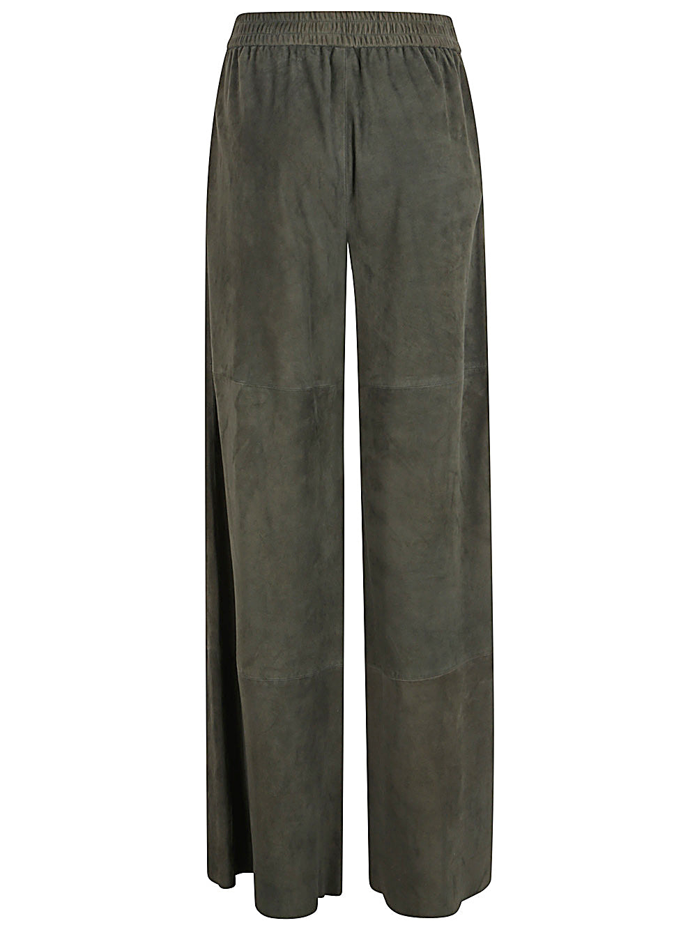 Via Masini 80 Suede leather trousers