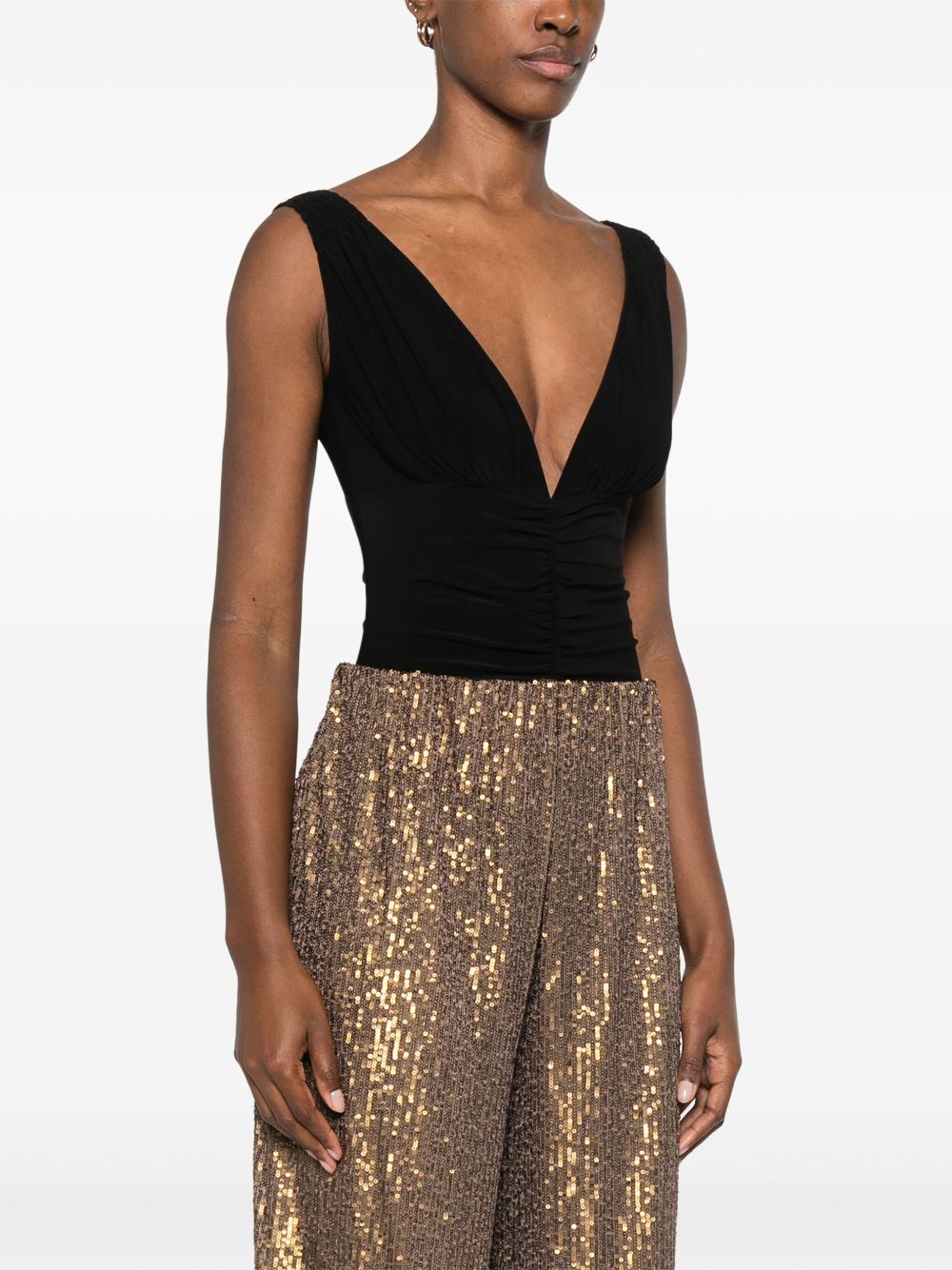 Norma Kamali V-necked bodysuit