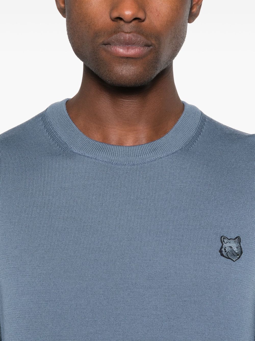 Maison Kitsuné Maison Kitsune Bold Fox Head Applique Sweater