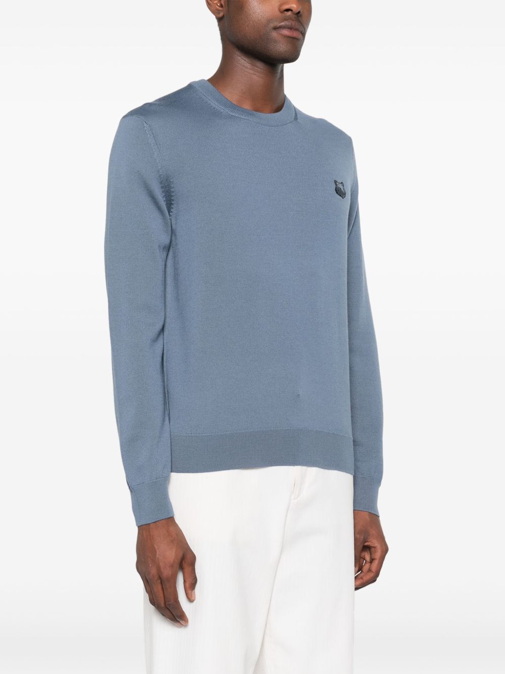 Maison Kitsuné Maison Kitsune Bold Fox Head Applique Sweater