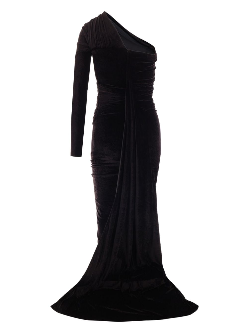 Balenciaga Long asymmetrical one-shoulder dress