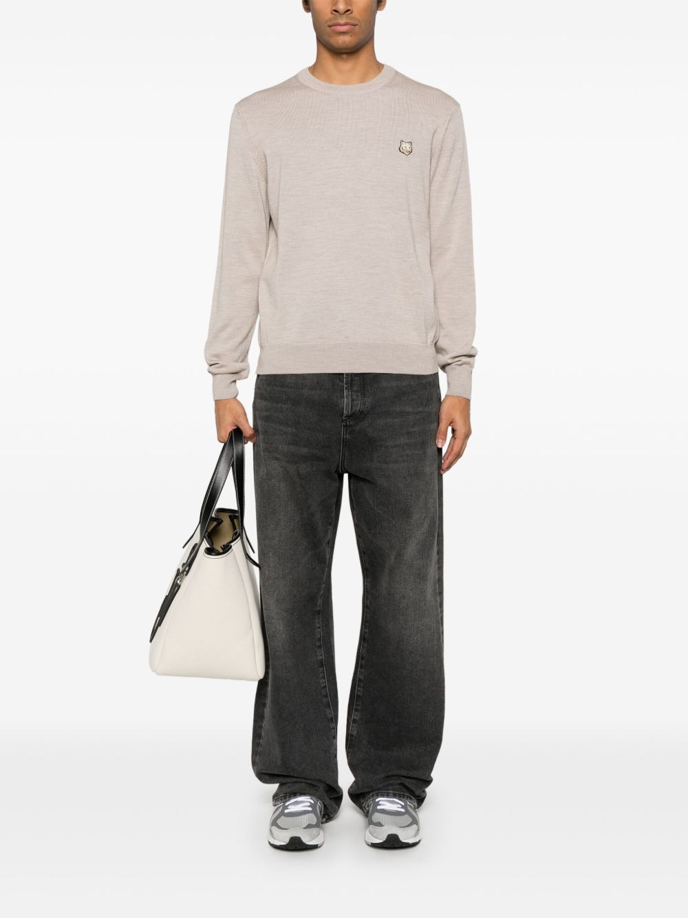 Maison Kitsuné Maison Kitsune Fox motif sweater