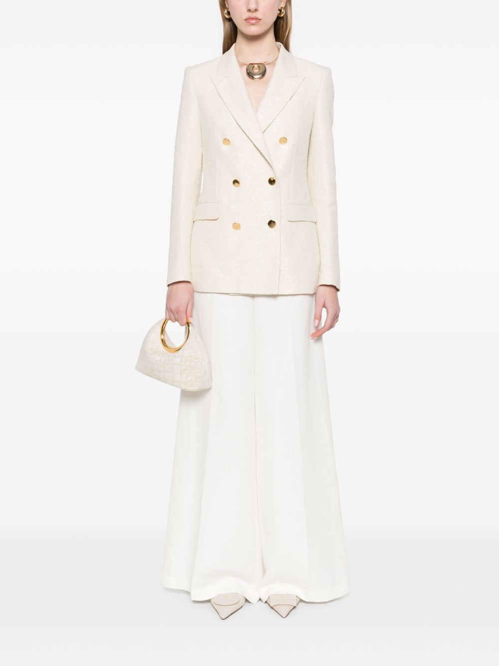 Tagliatore Cotton blend double-breasted jacket