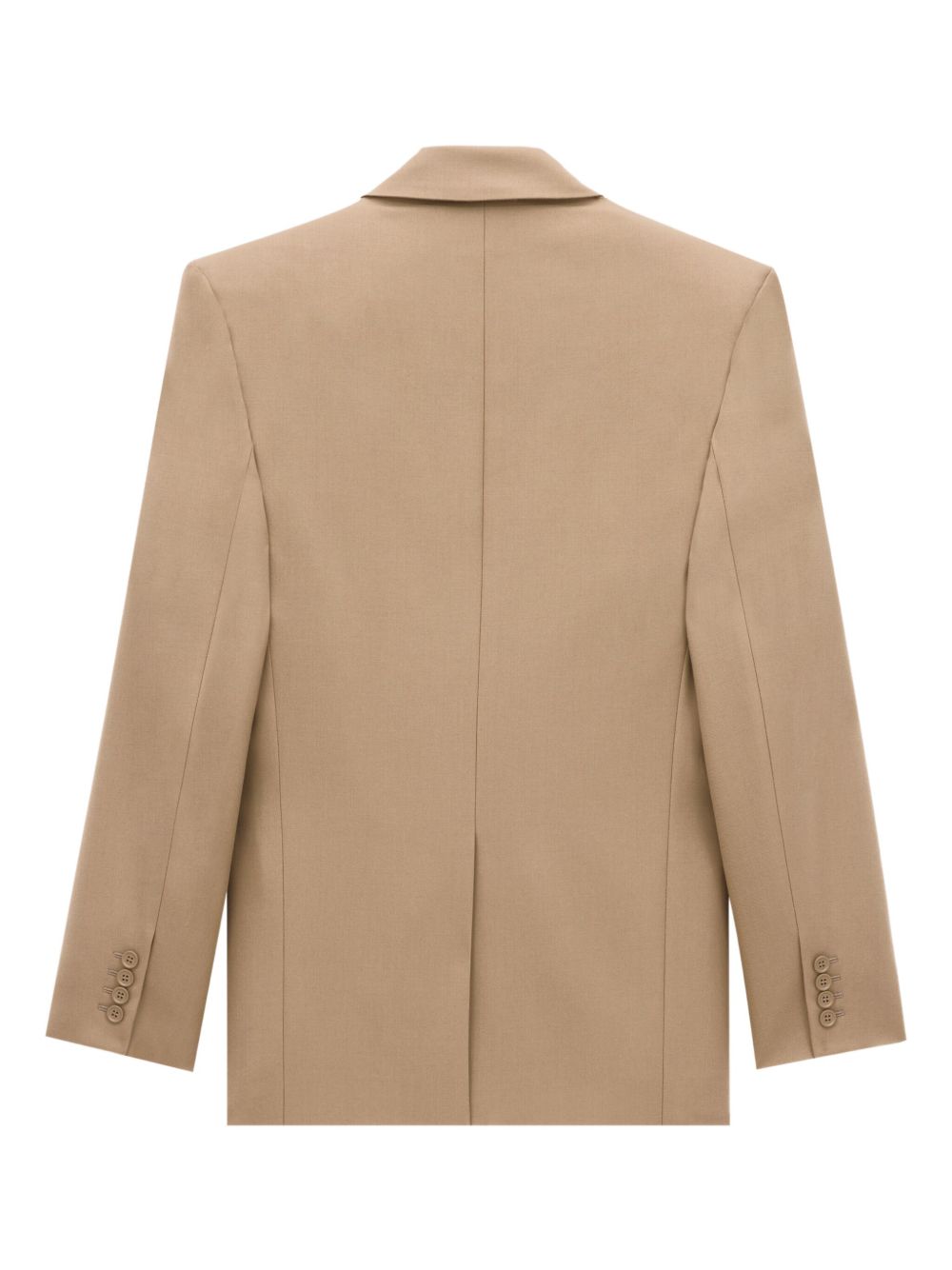 Saint Laurent Natural Blazer Structured Wool