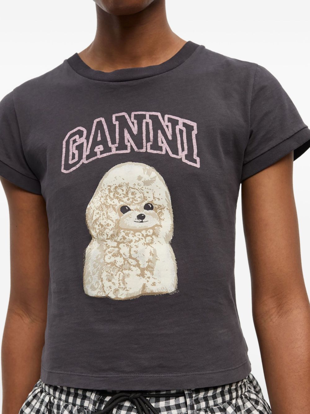 GANNI T-shirts and Polos DARK GREY