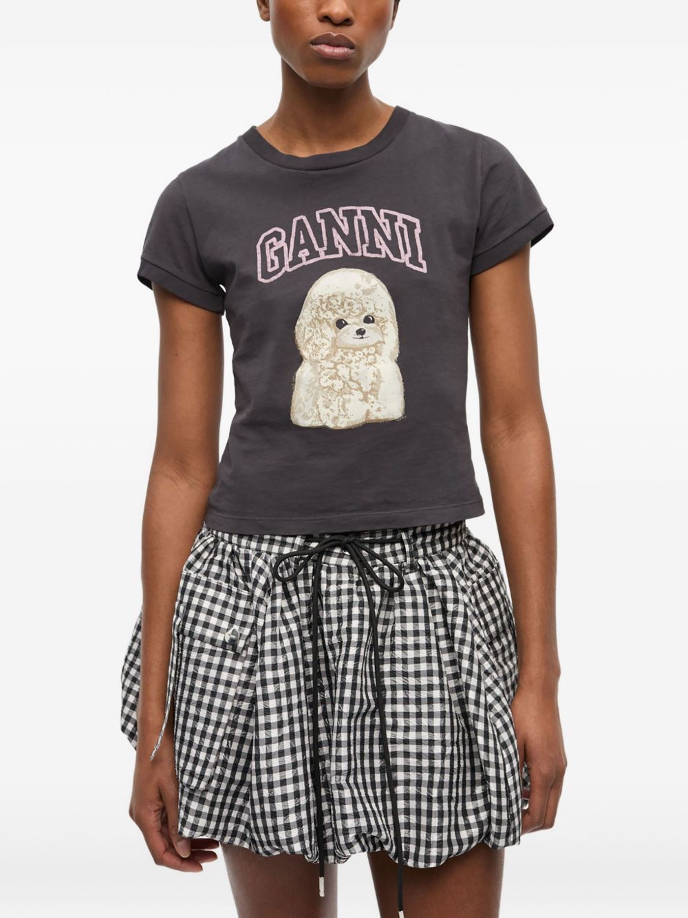 GANNI T-shirts and Polos DARK GREY