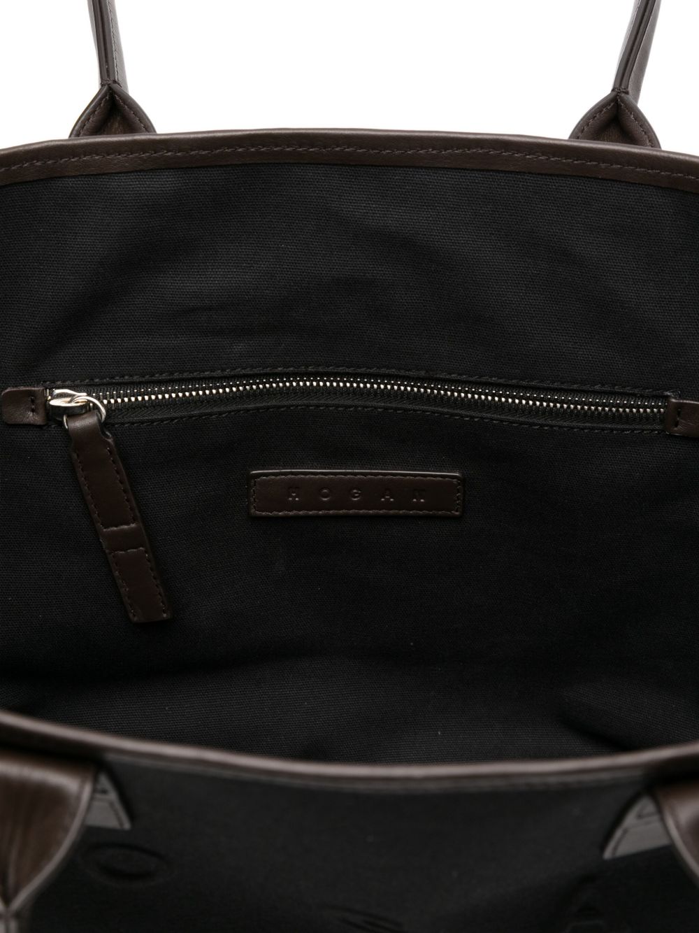 Hogan Pre Script Shopping leather-trimmed tote bag