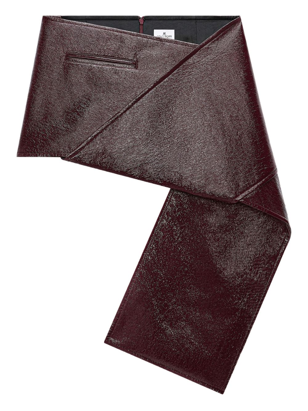 Courreges Vinyl mini skirt