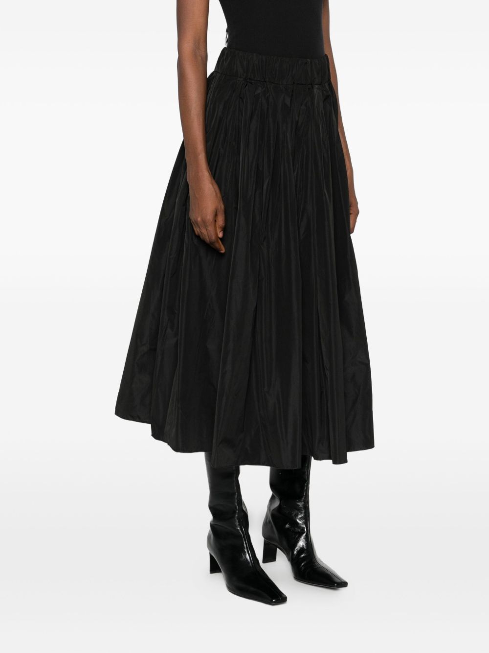 Susanne Bommer Cotton-Blend Midi Skirt