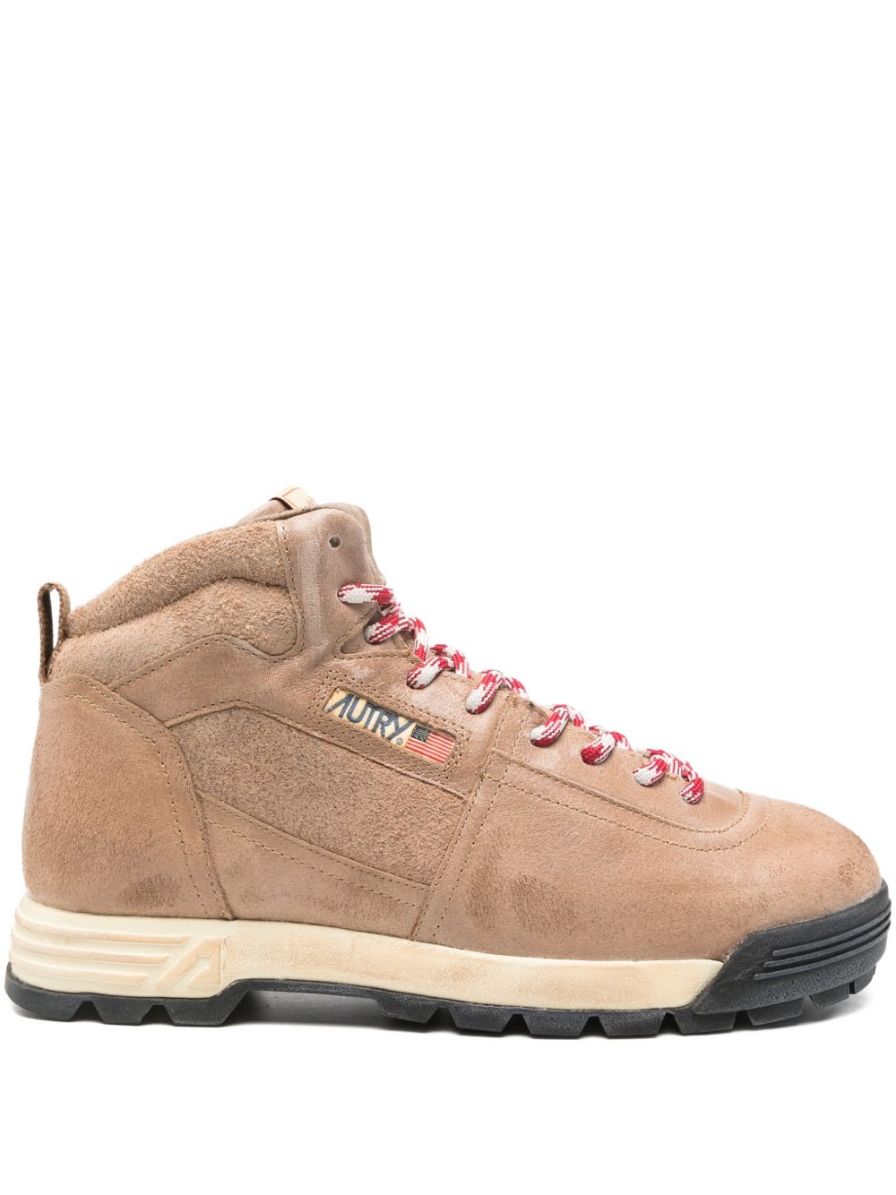 Autry Natural Suede Leather Malga Sneakers.