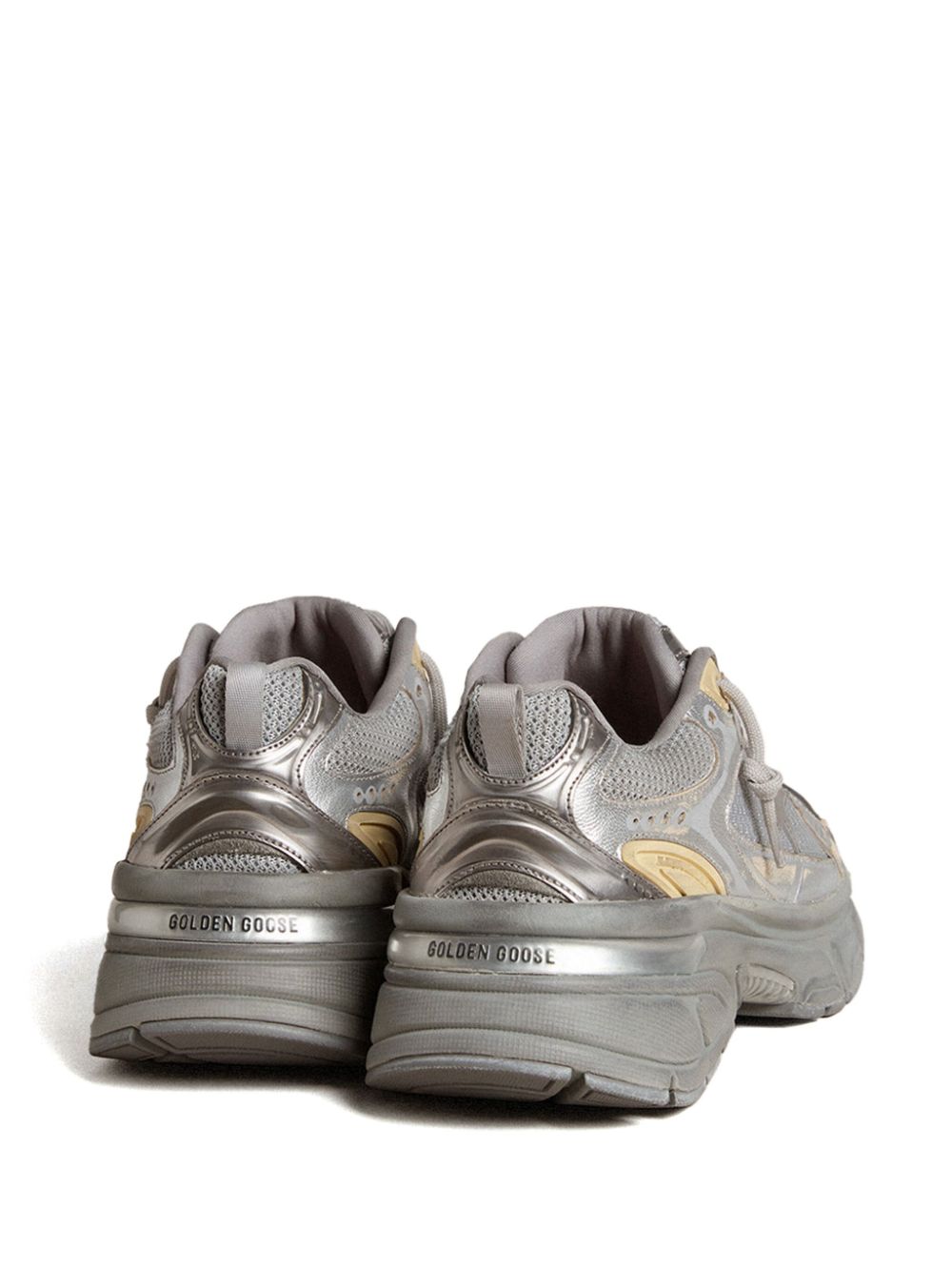 Golden Goose Stardan in white leather and glitter