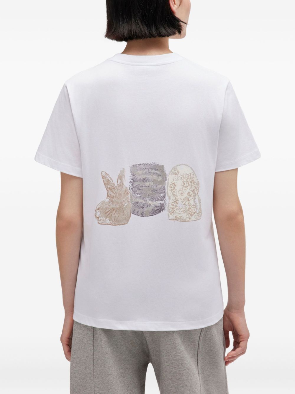 Ganni Cute Animals organic cotton t-shirt