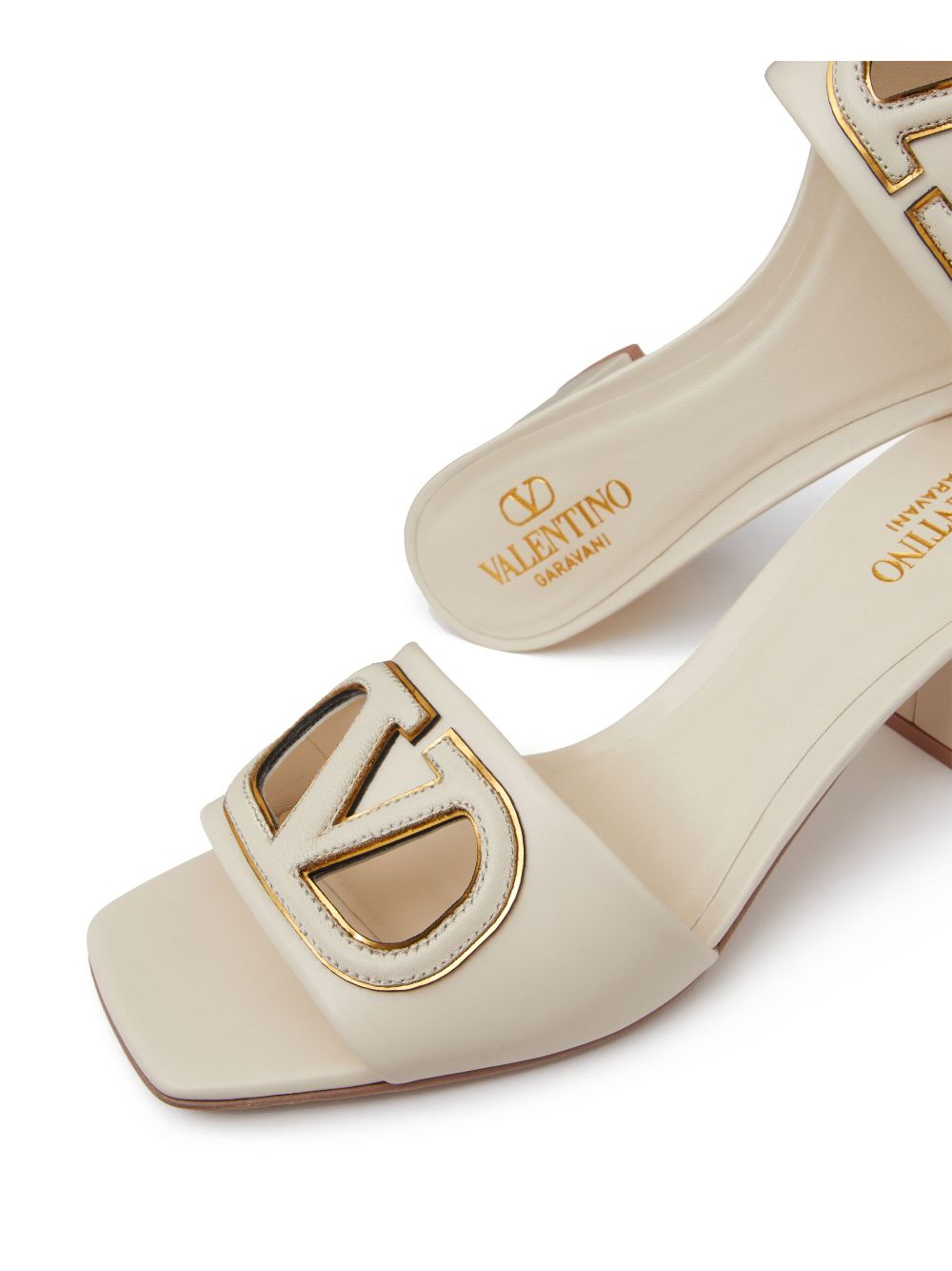 Valentino Garavani V-Logo sandals with 60mm cut-out