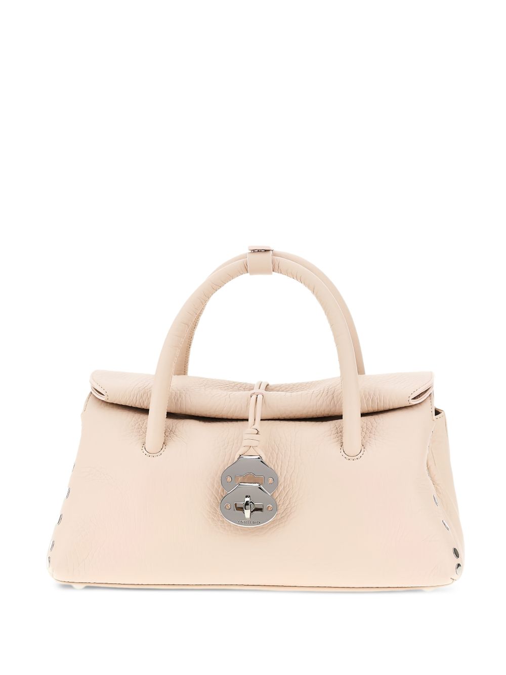 Zanellato Dotta® Small Bag In Hammered Leather Pink Callas