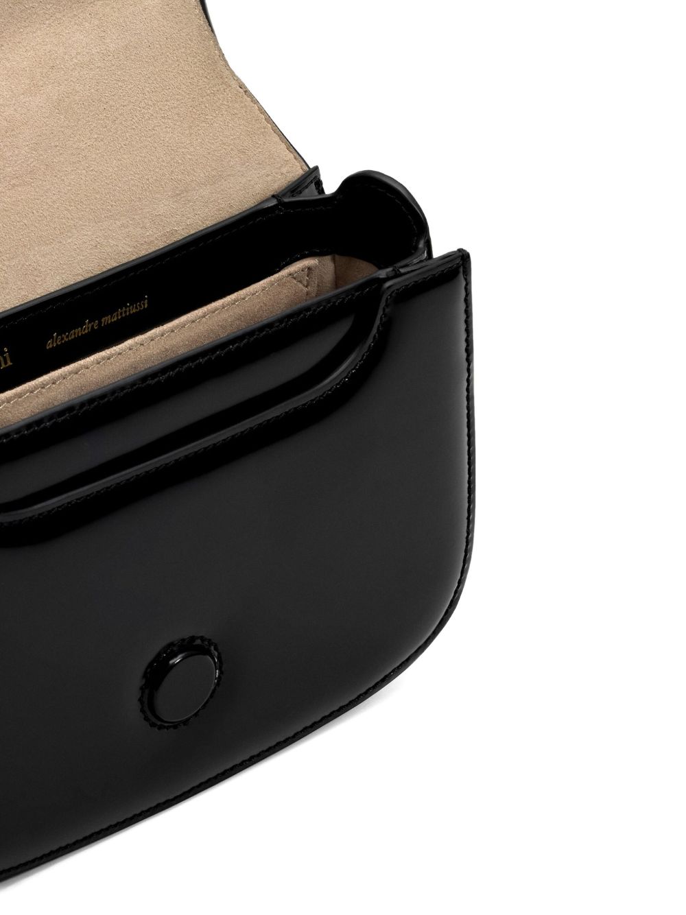 Ami Paris Black Cow Leather Top Handle Paris Paris Bag