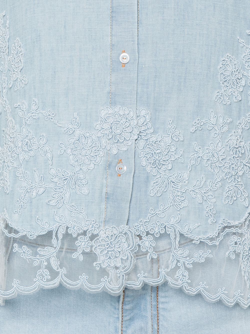 Ermanno Scervino Shirts LIGHT BLUE