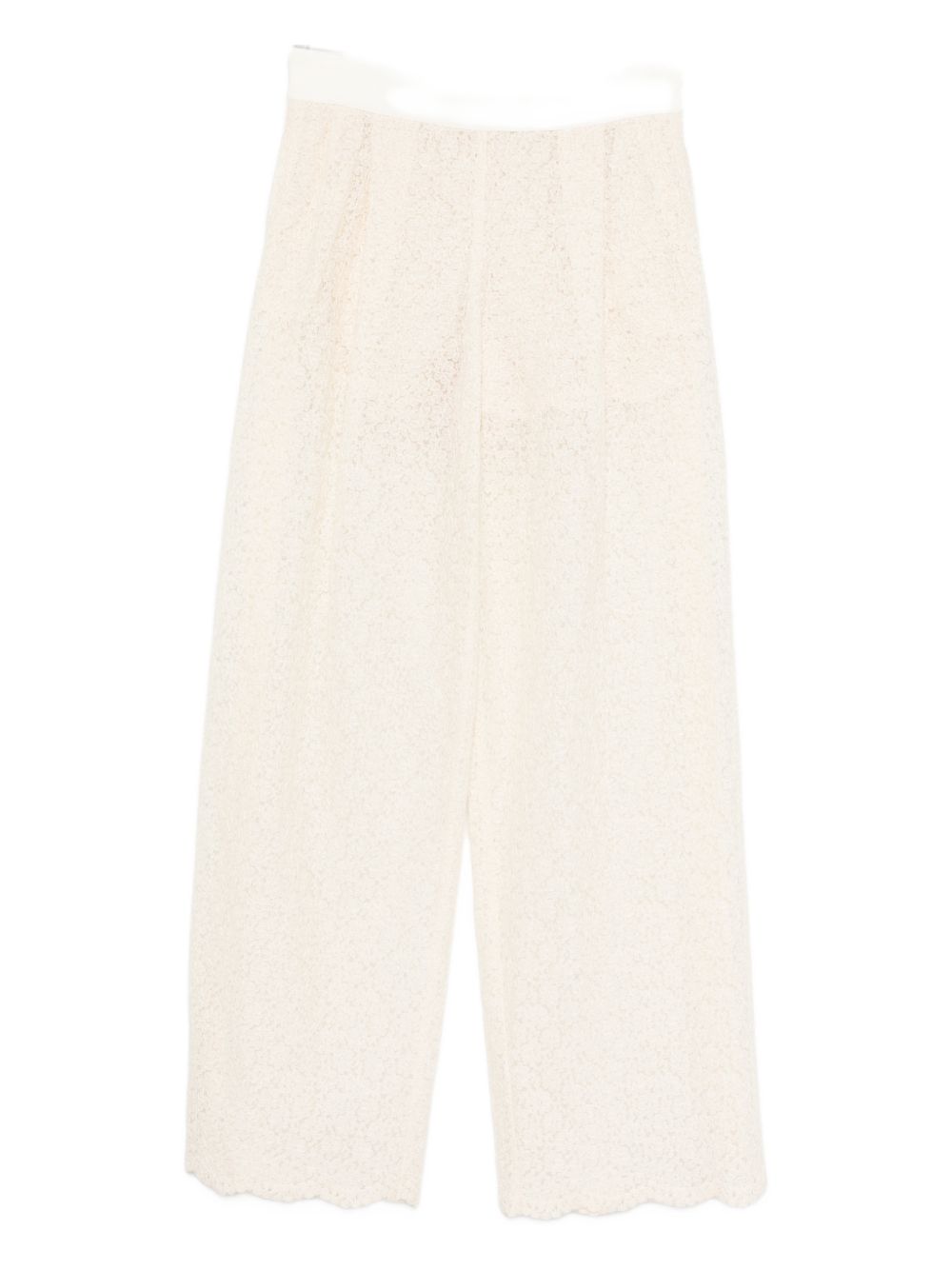 Ermanno Scervino Embroidered wide-leg trousers