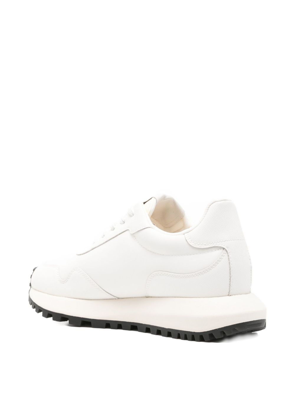 Emporio Armani ASV Regenerated Saffiano Leather Sneakers