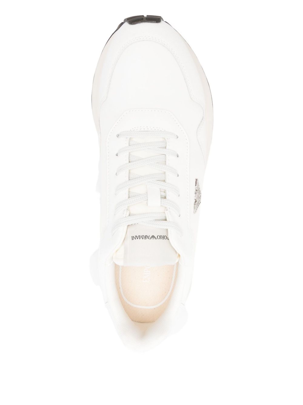 Emporio Armani ASV Regenerated Saffiano Leather Sneakers