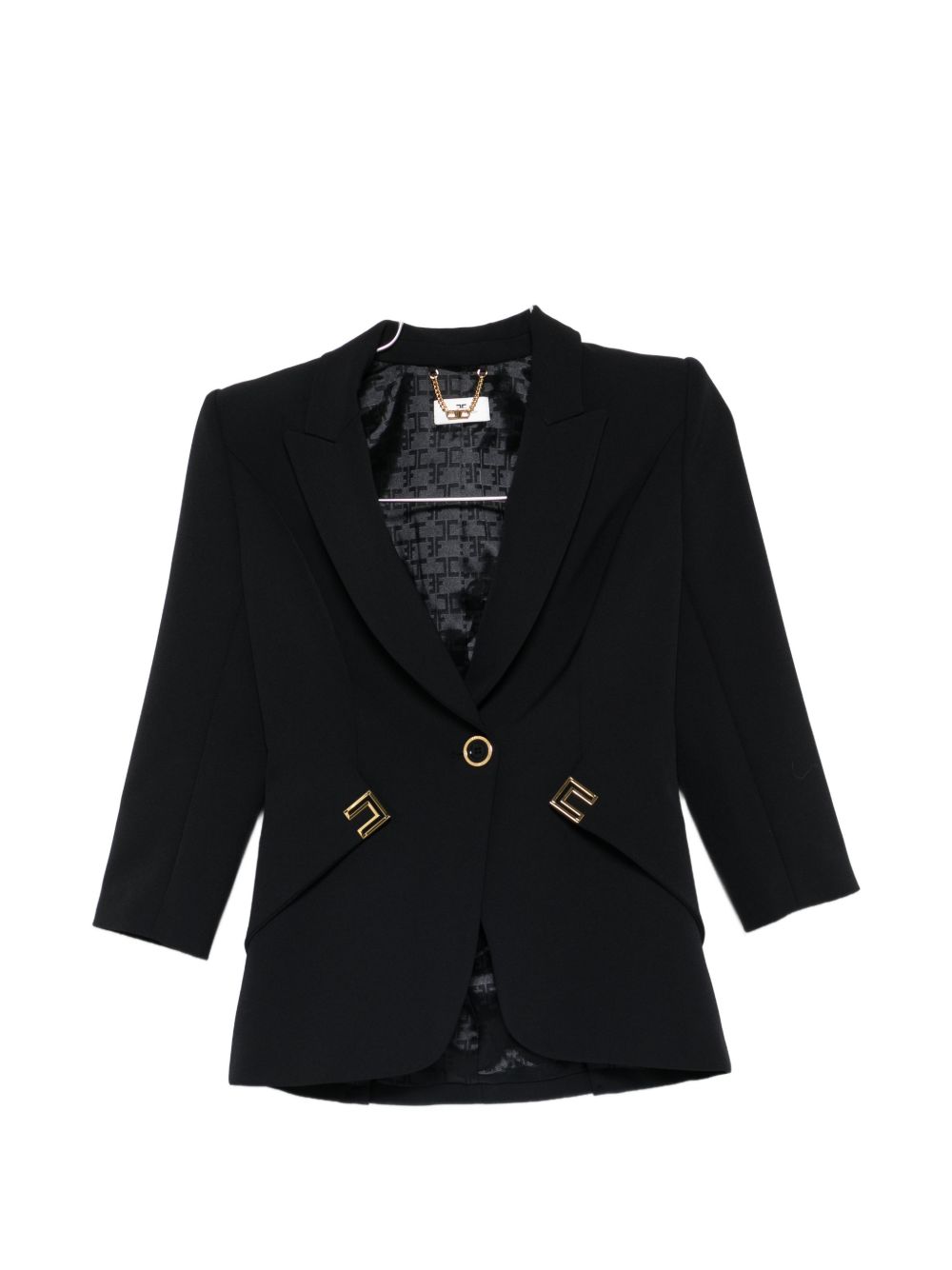 Elisabetta Franchi V-neck Single-breasted blazer jacket