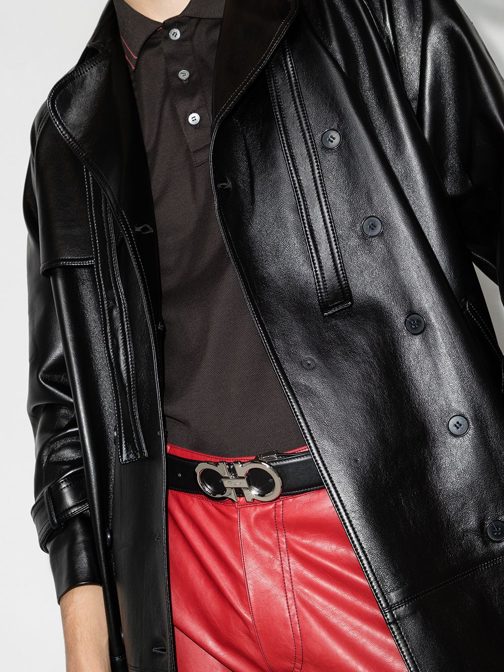 Ferragamo Reversible And Adjustable Gancini Belt