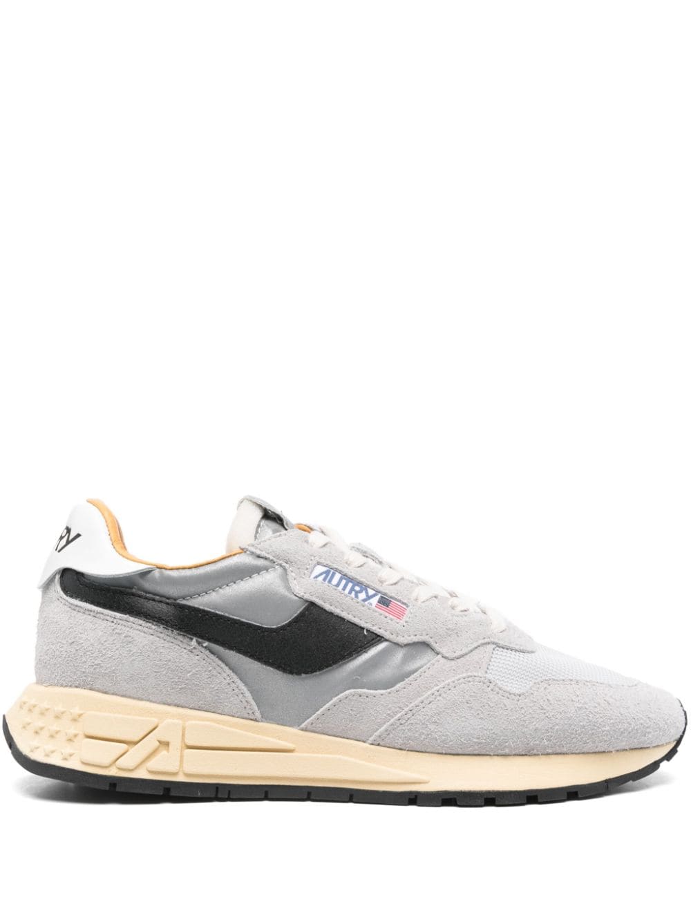 Autry REELWIND LOW SUEDE AND REFLECTIVE NYLON SNEAKERS