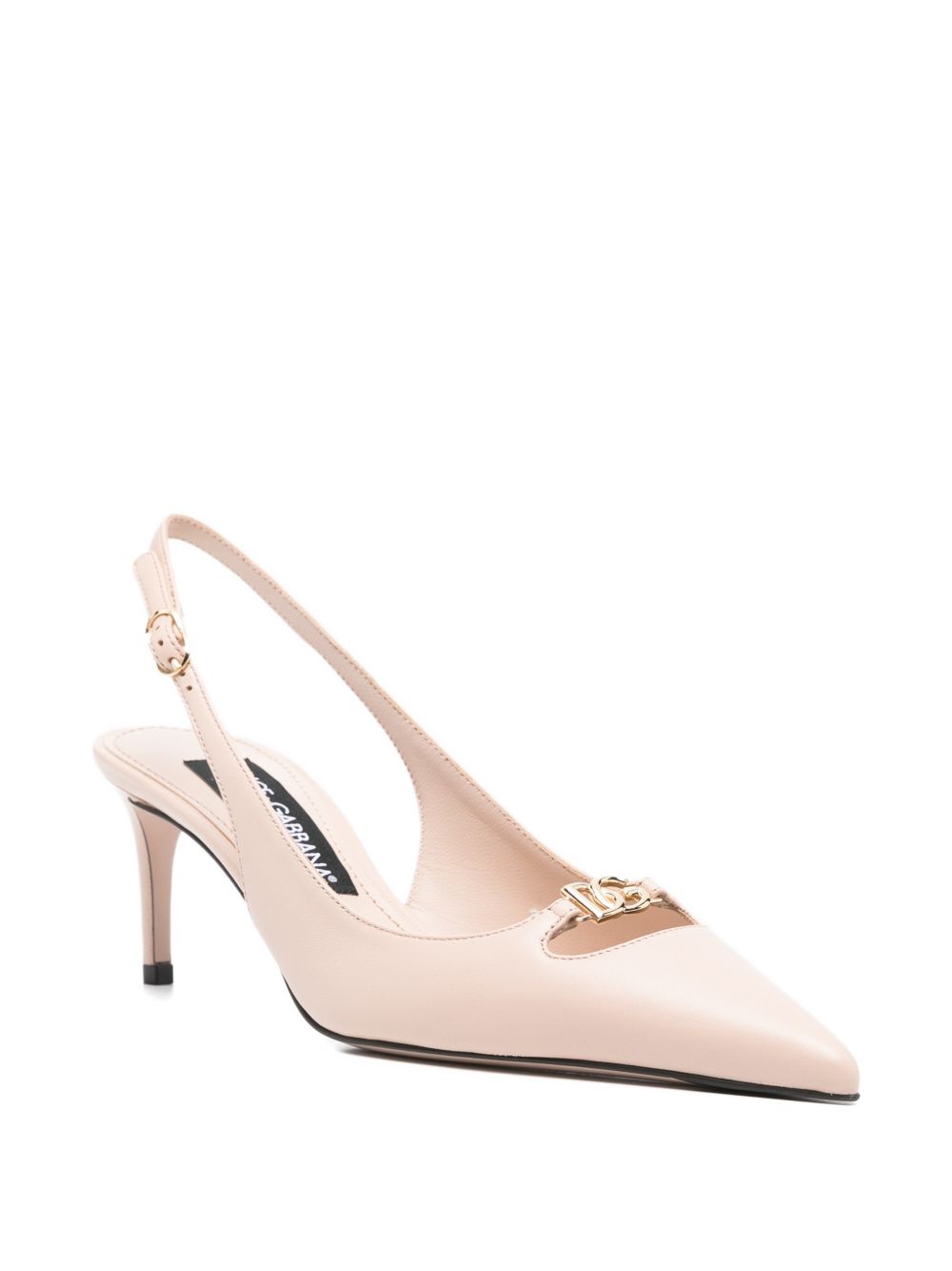 Dolce & Gabbana slingback-strap leather pumps
