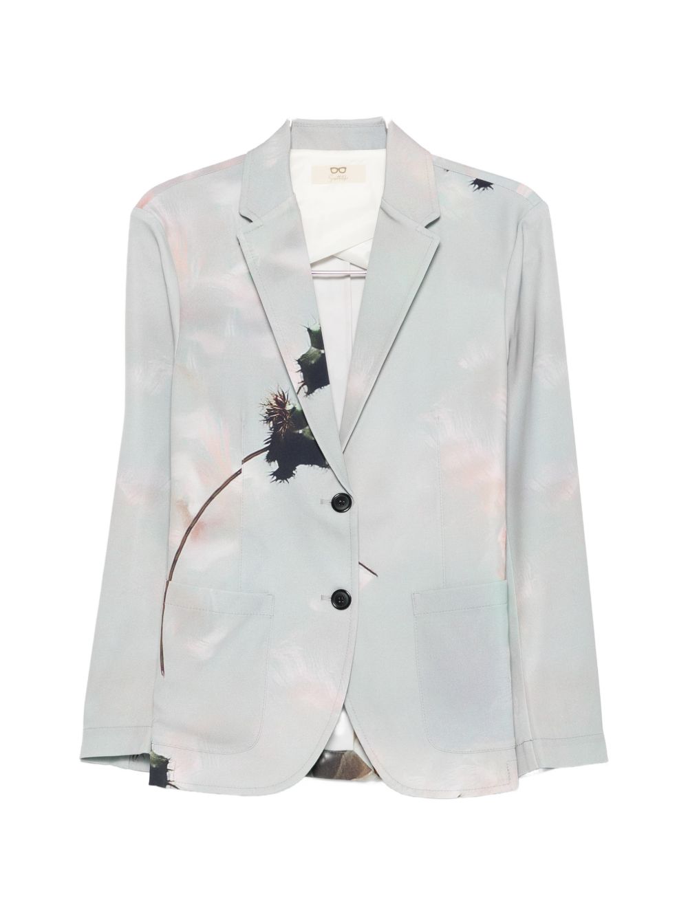 Sissiottostyle Printed single-breasted blazer jacket