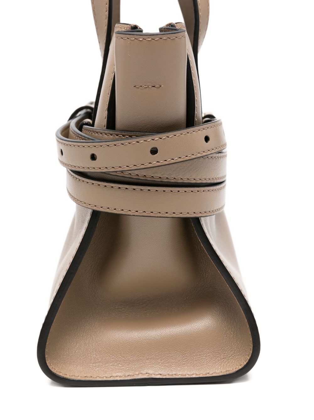 Moschino Tie Me small leather handbag