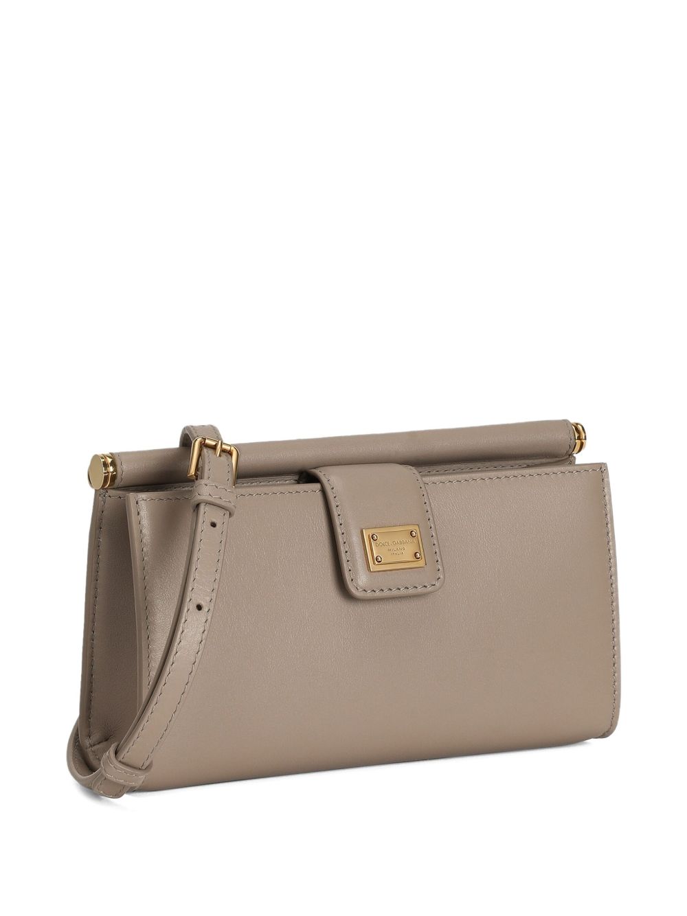 Dolce & Gabbana Phone Bag In Plongé Calfskin
