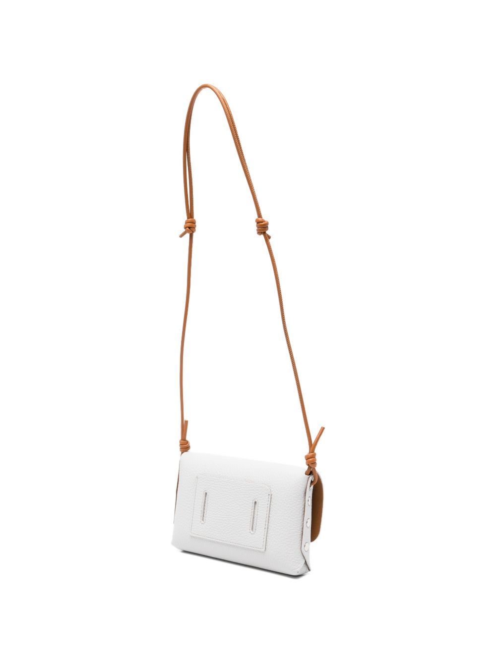 Zanellato Lettera® Small Bag In Hammered Grey Carrara Leather