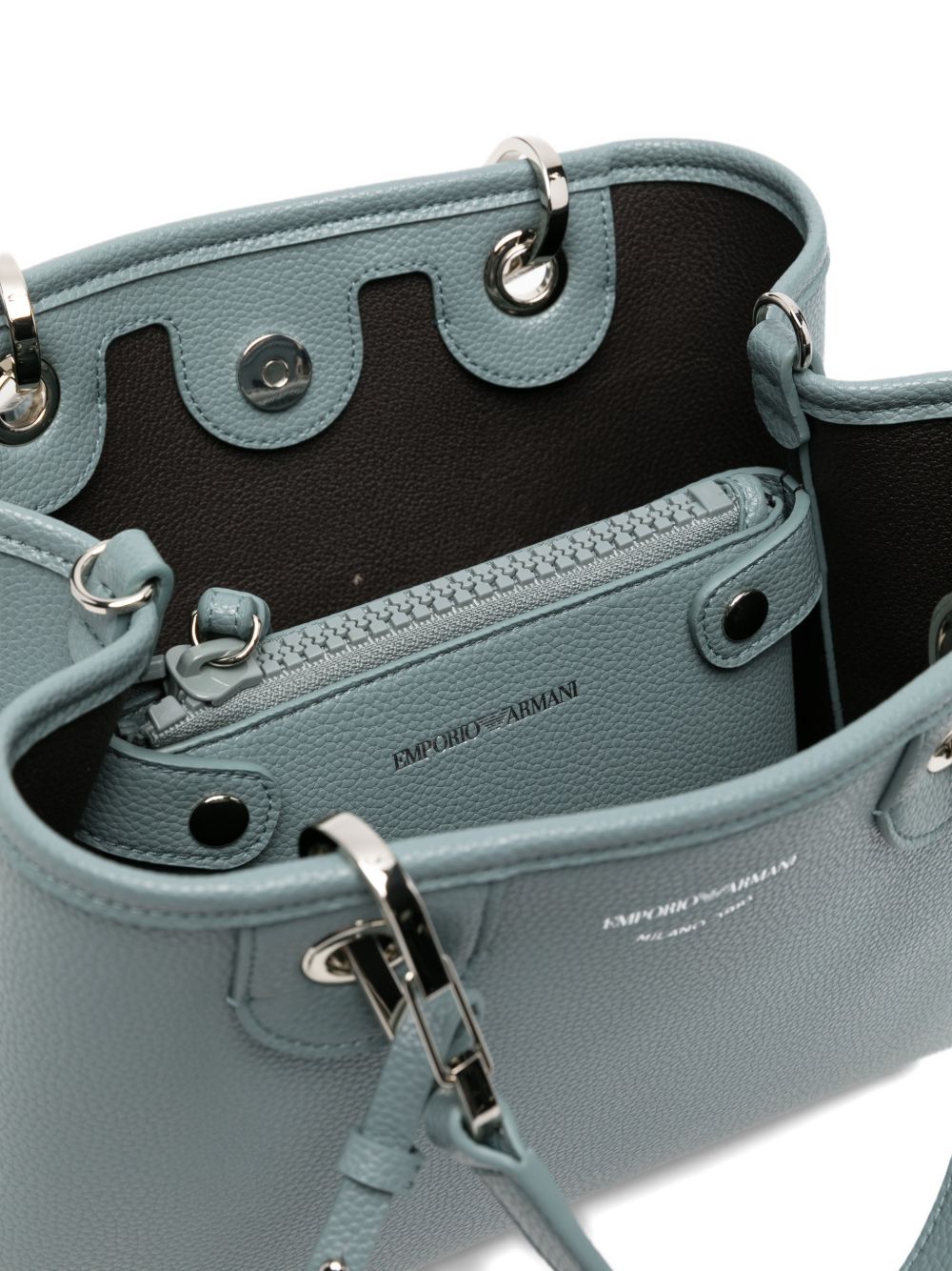 Emporio Armani Small Myea Shopper Bag With Deer Print