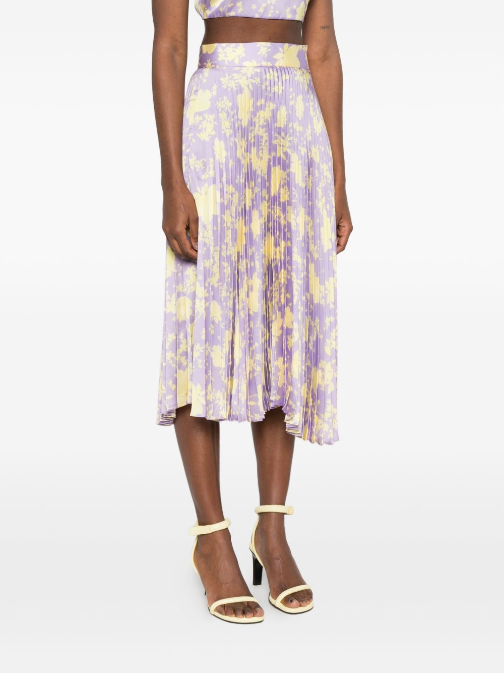 Catalina Printed midi skirt