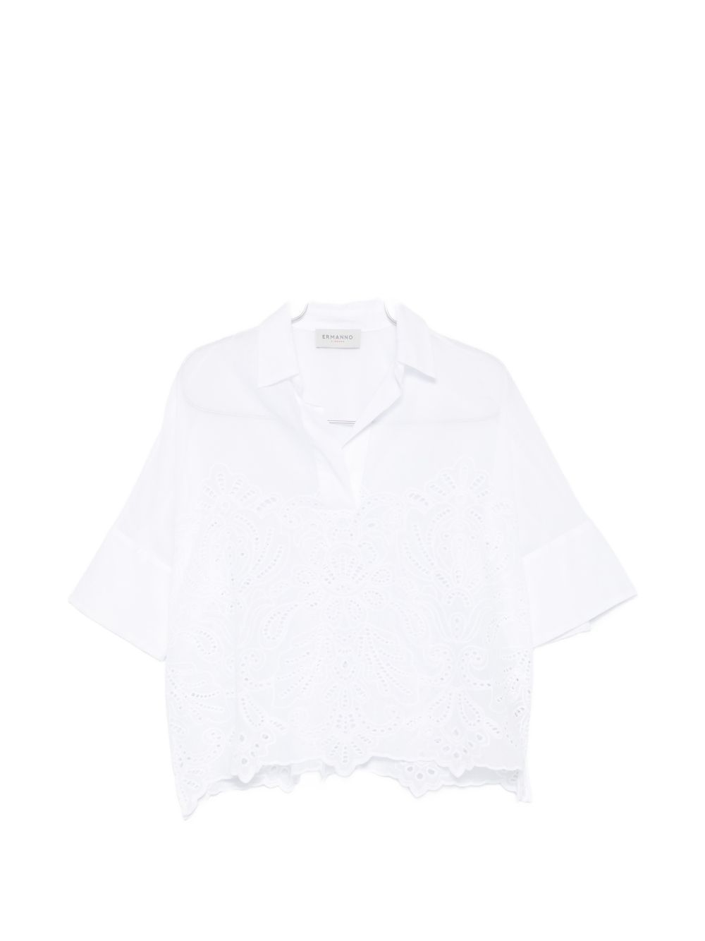 Ermanno Firenze Embroidered cotton shirt