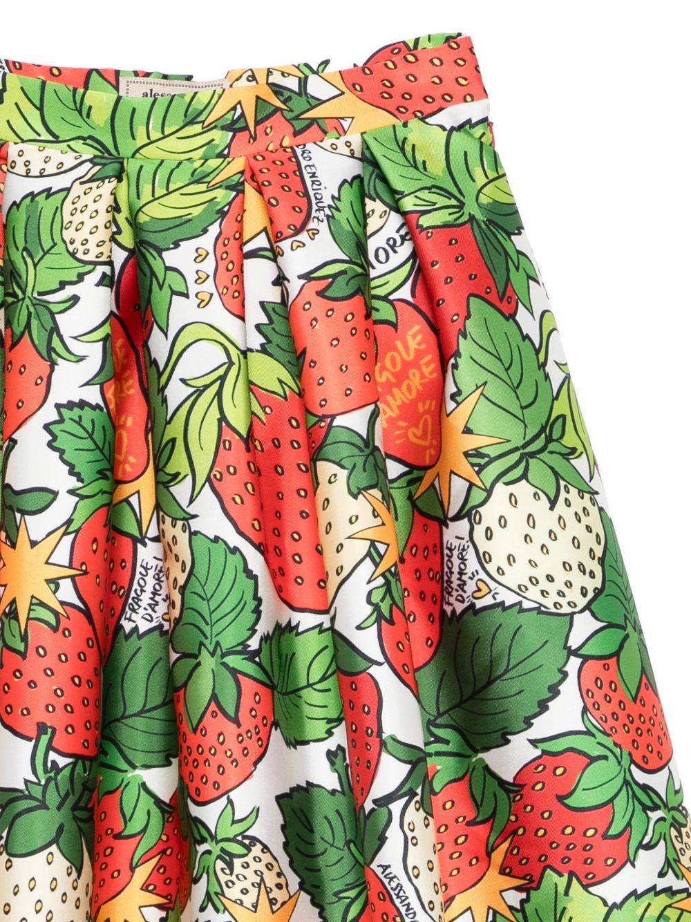Alessandro Enriquez Printed midi skirt