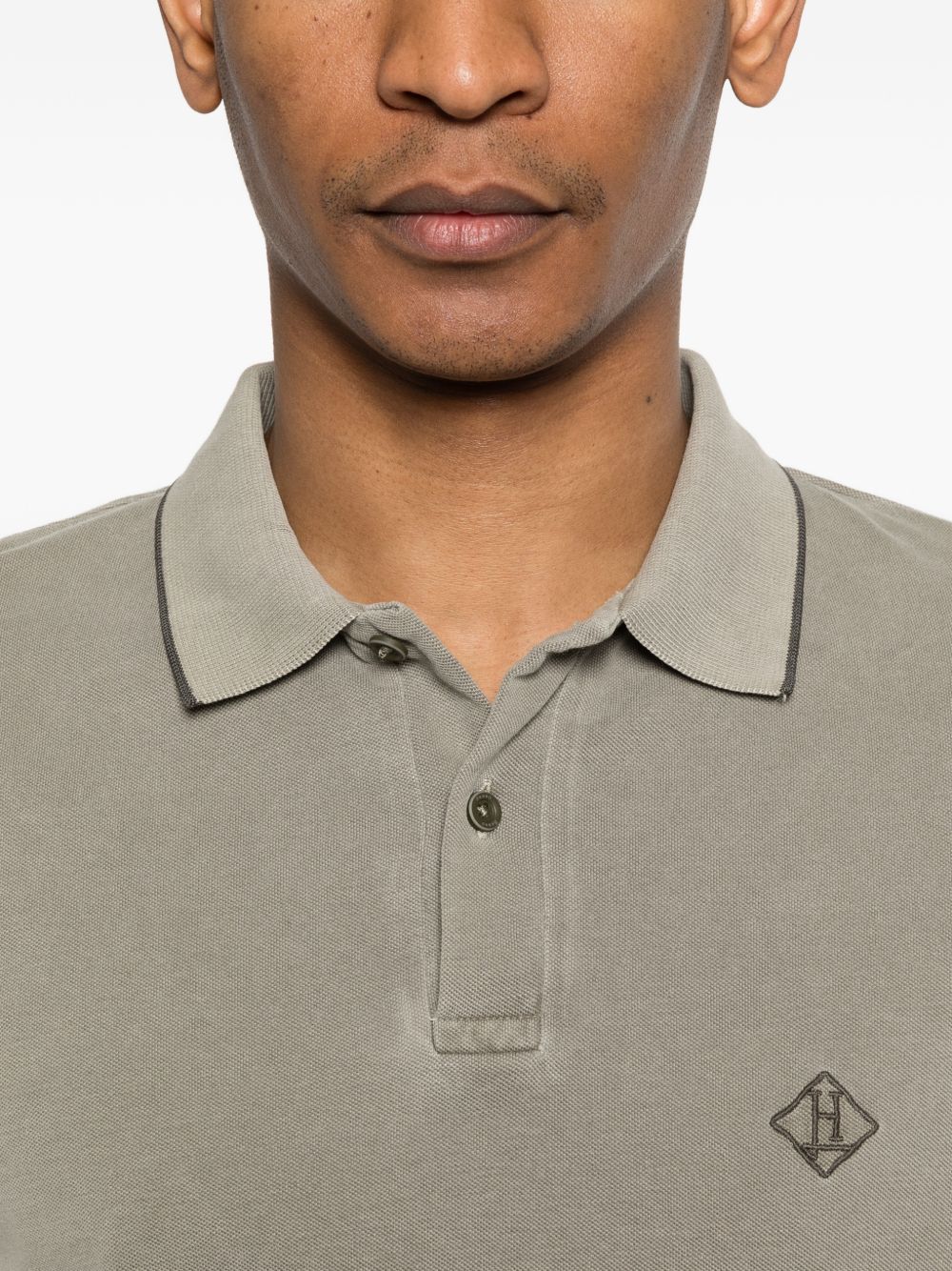 Herno Logo cotton polo shirt