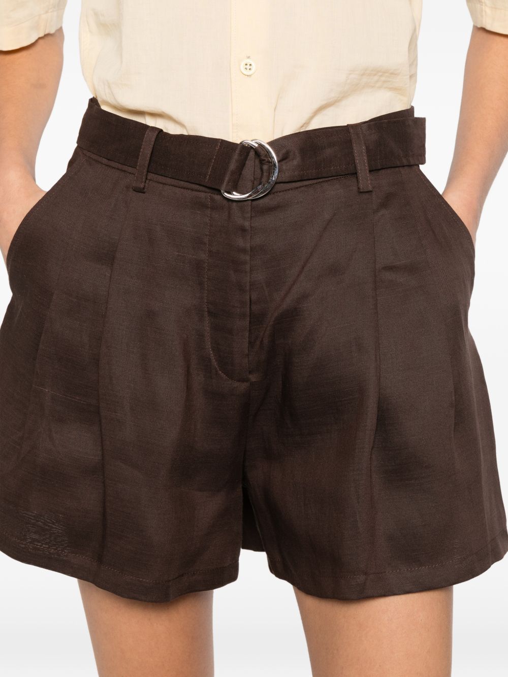 Ermanno Firenze Linen blend shorts