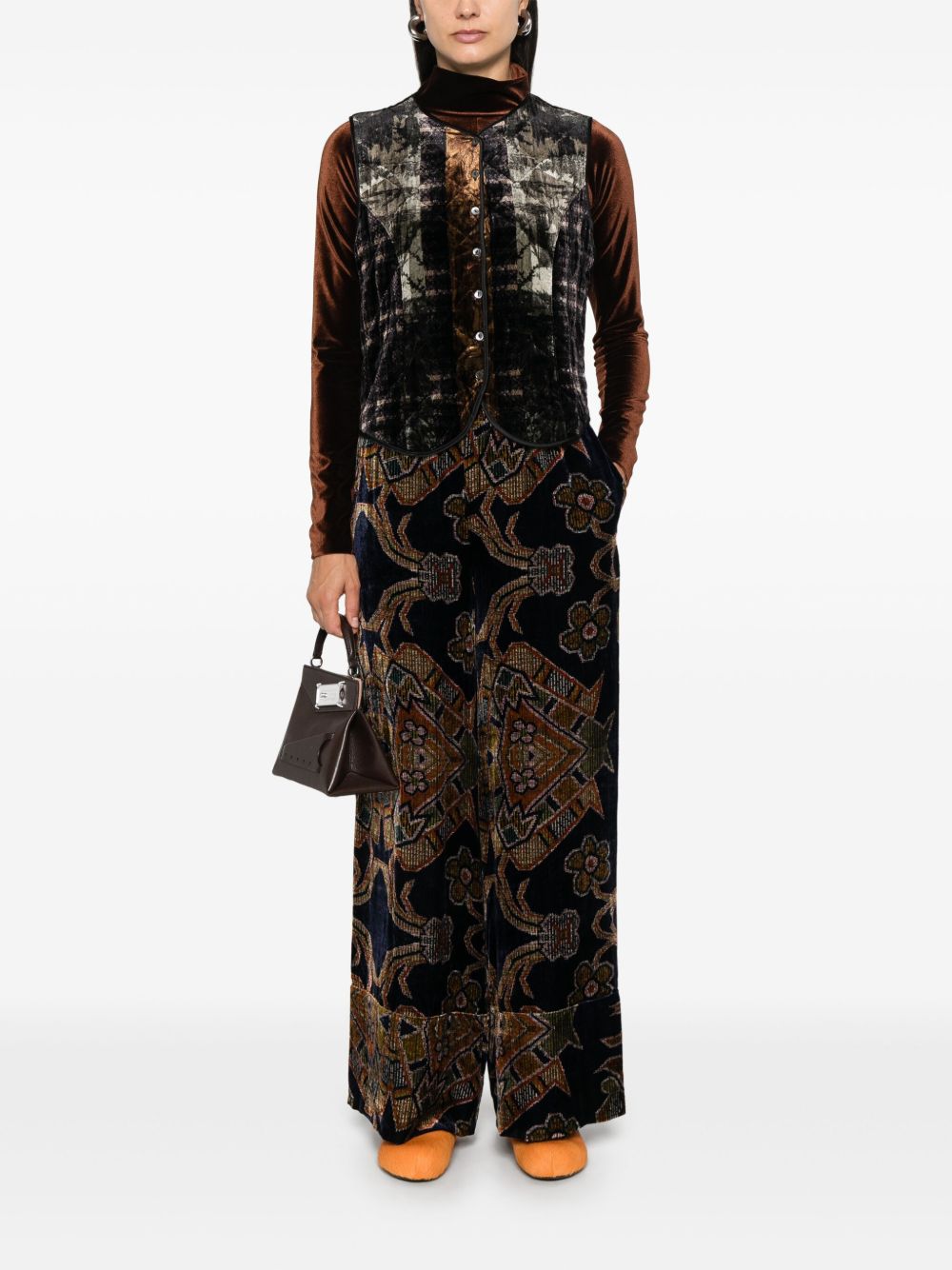 Pierre Louis Mascia Silk printed trousers