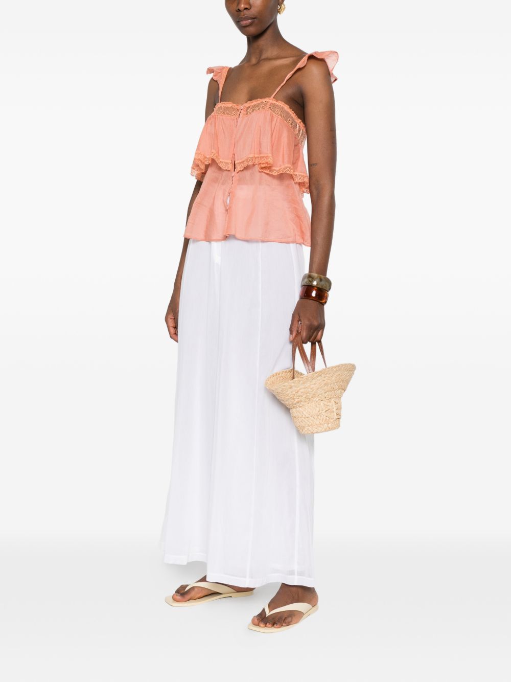 Forte Forte Cotton and silk voile top