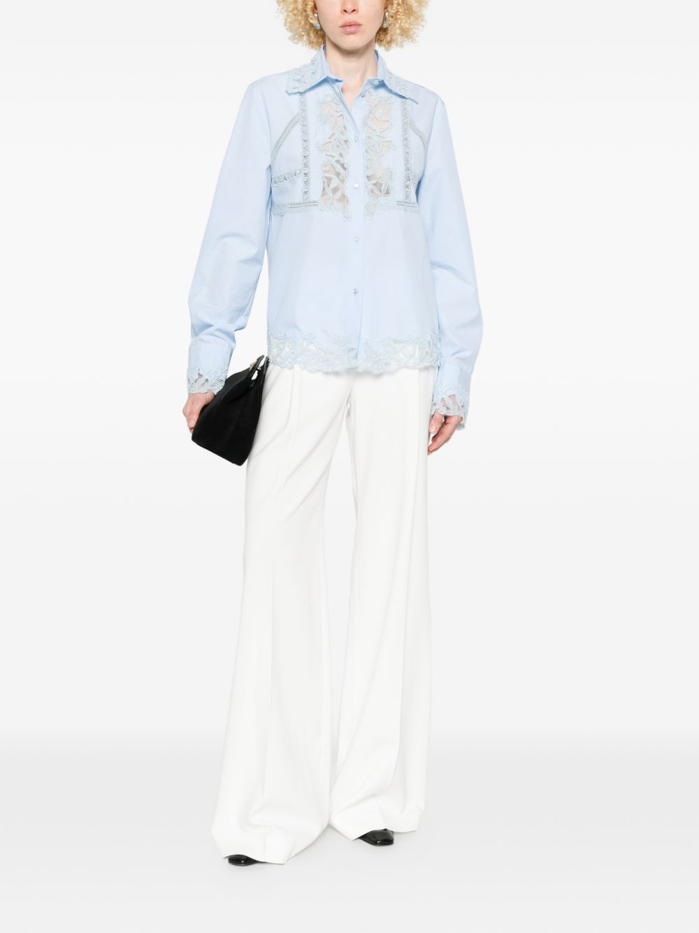 Ermanno Scervino Embroidered cotton shirt