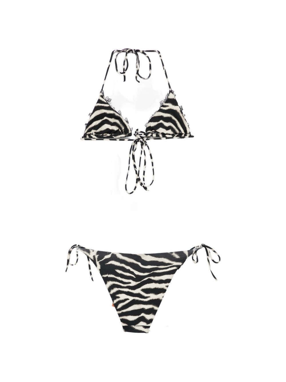 Ermanno Scervino Printed triangle bikini set